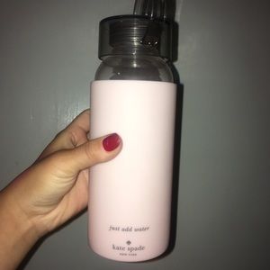 kate spade pink water bottle